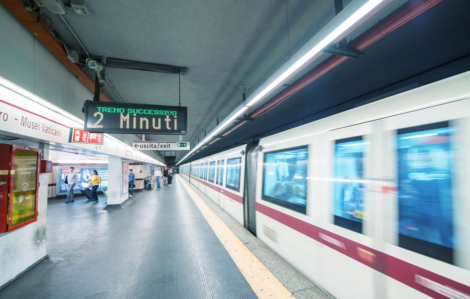 The metro in Rome