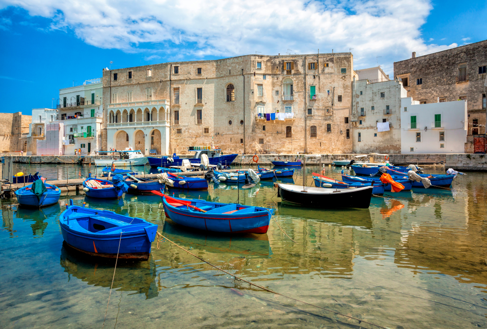 The old harbour in Monopoli, Puglia