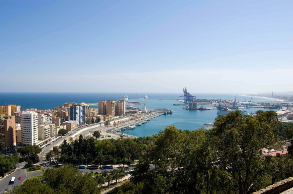 The harbour of Malaga