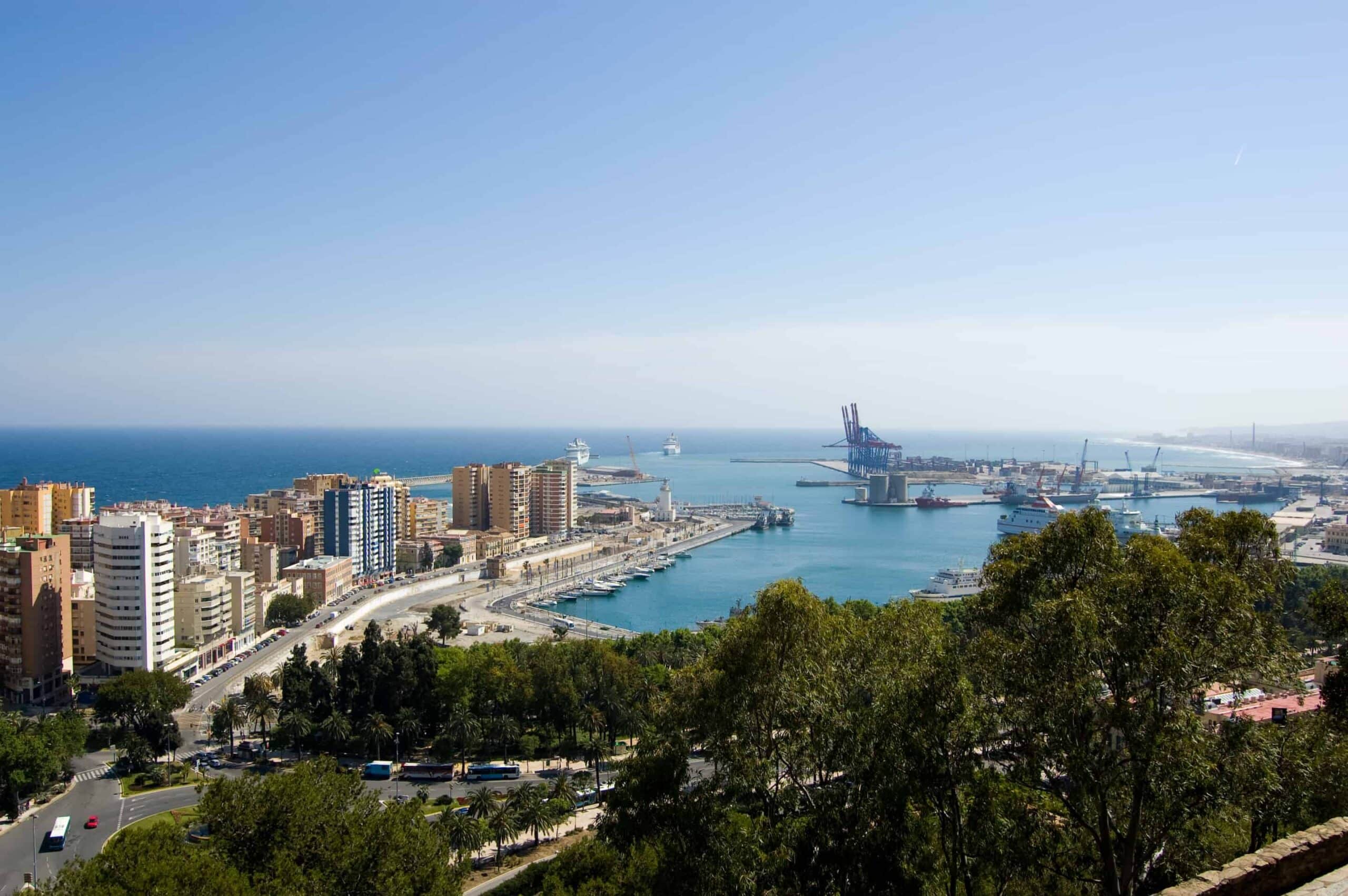 The harbour of Malaga