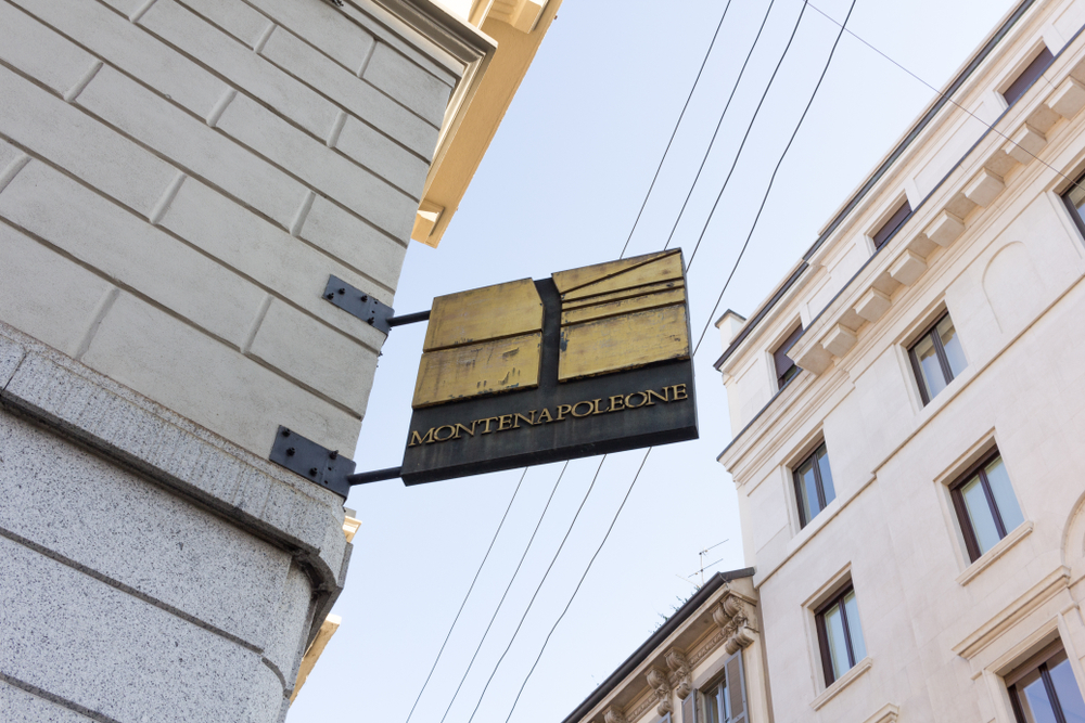 Via Monte Napoleone shopping street in Milan