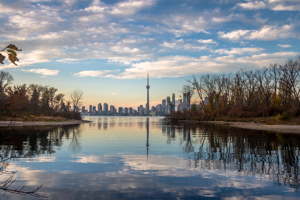 Toronto skyline seen from the Toronto Islands