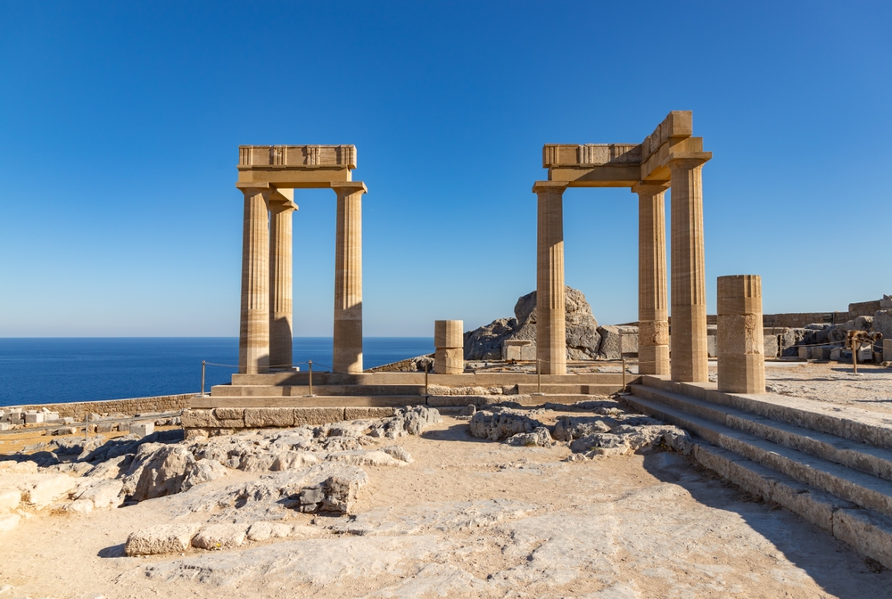 The Hellenistic stoa on the Acropolis of Lindos