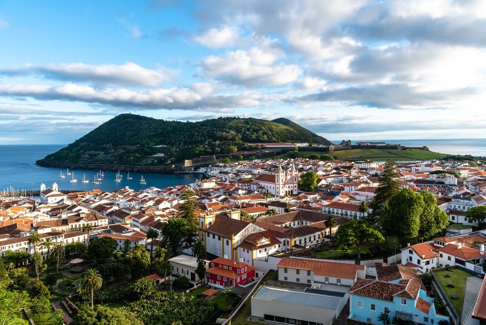 Where to Stay in the Azores? The 7 Best Areas & Places to Stay 8 Aerial panorama of the historic centre, the harbour and the fort