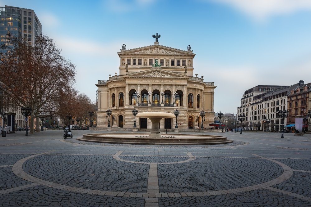 The Alte Oper concert hall on Opernplatz in Frankfurt