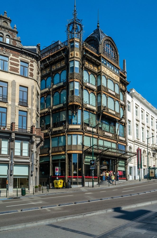 The art nouveau Old England building housing the Musical Instruments Museum (MIM) in Brussels