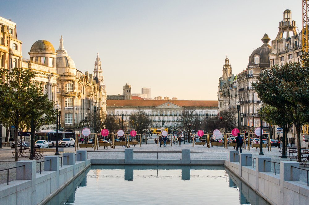 Avenida dos Aliados in Porto