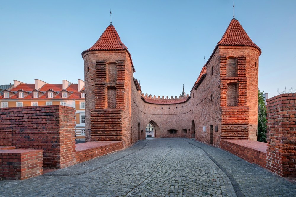 The Barbican in Warsaw between the Old Town and the New Town