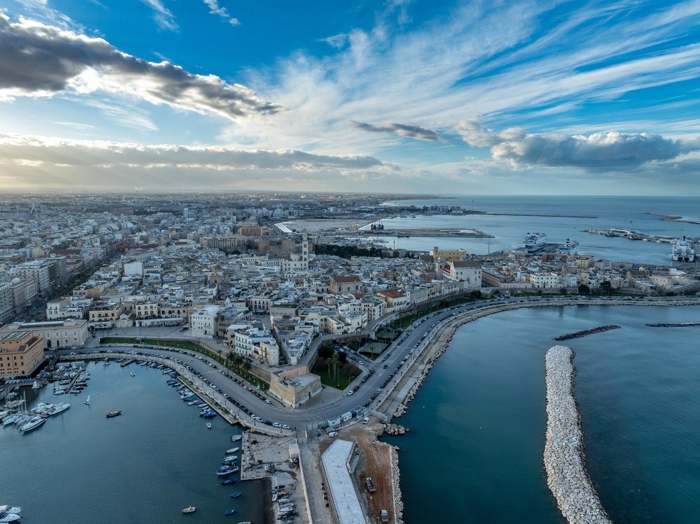 Bari Vecchia with the Basilica di San Nicola in Puglia
