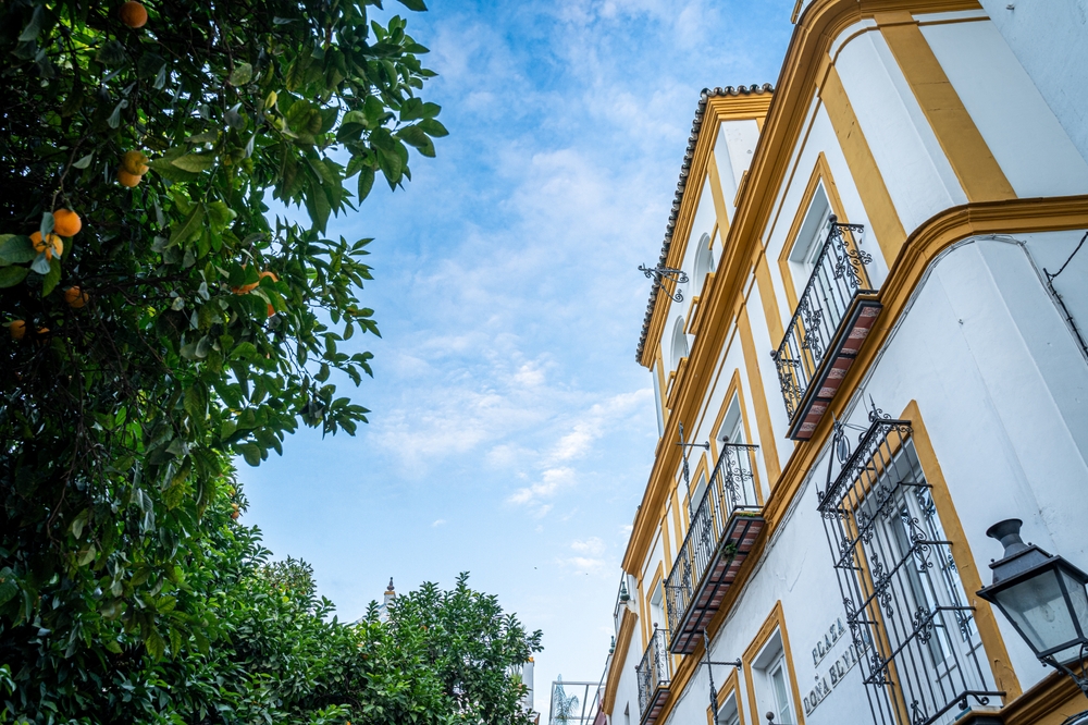 A street in Santa Cruz, the old Jewish quarter of Seville