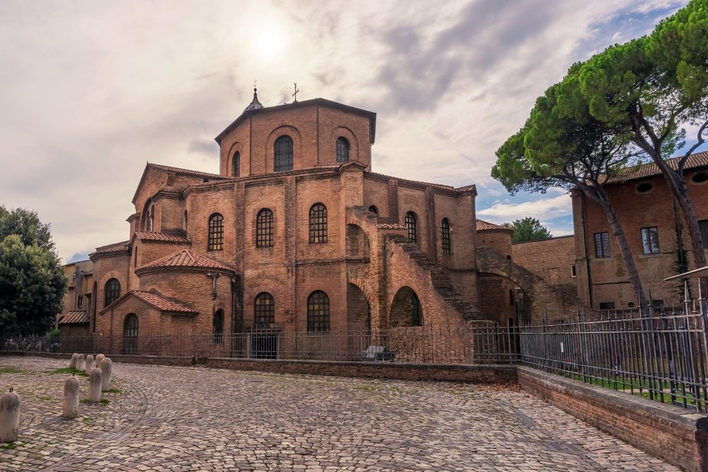 Basilica di San Vitale with its Byzantine mosaics in Ravenna