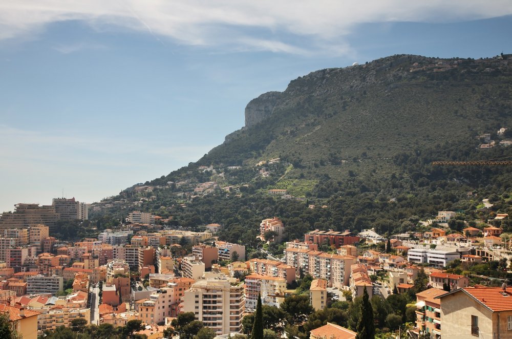 Beausoleil on the hillside just over the border from Monaco