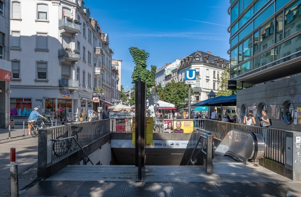 The Berger Straße shopping street in Bornheim, Frankfurt
