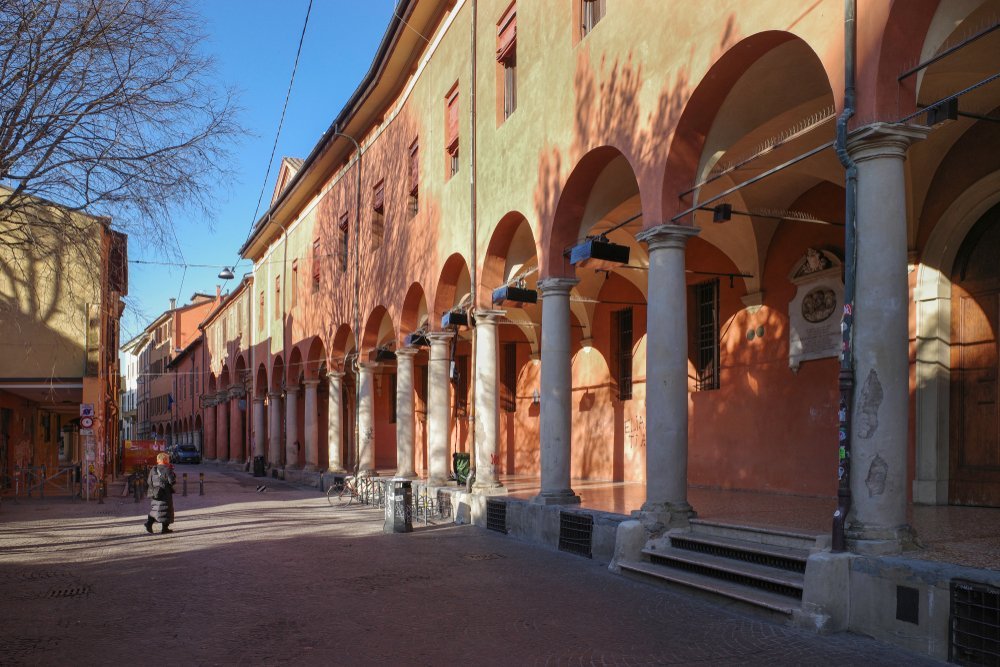 The building housing the Pinacoteca Nazionale art museum in Bologna