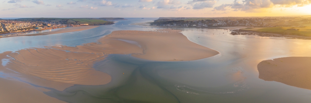 The Camel Estuary at Padstow in Cornwall at dawn