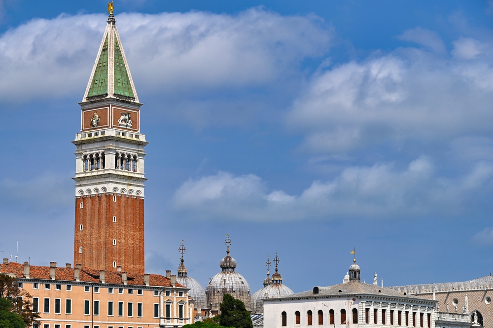 Campanile di San Marco, the bell tower by St Mark's Basilica in Venice