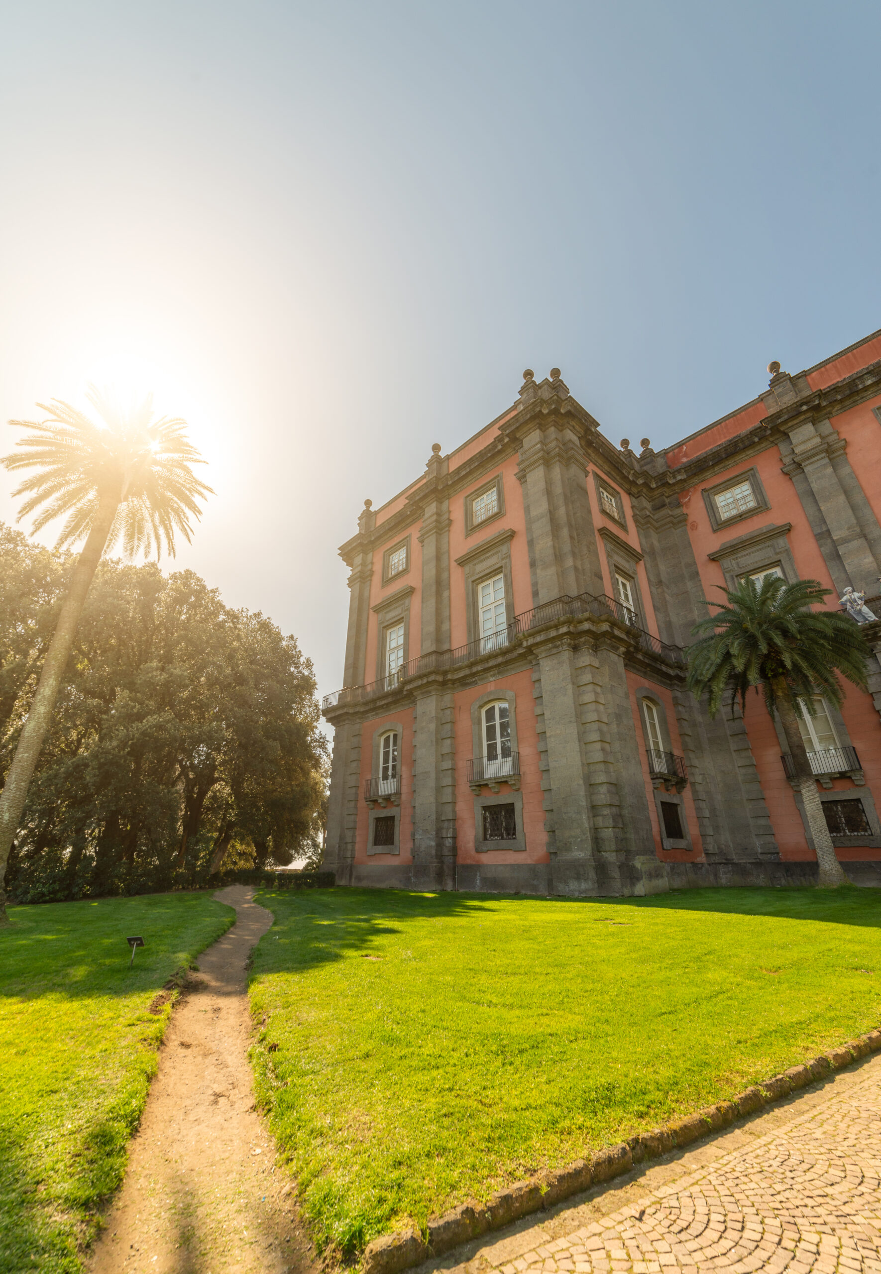 The Palazzo Reale di Capodimonte in its park
