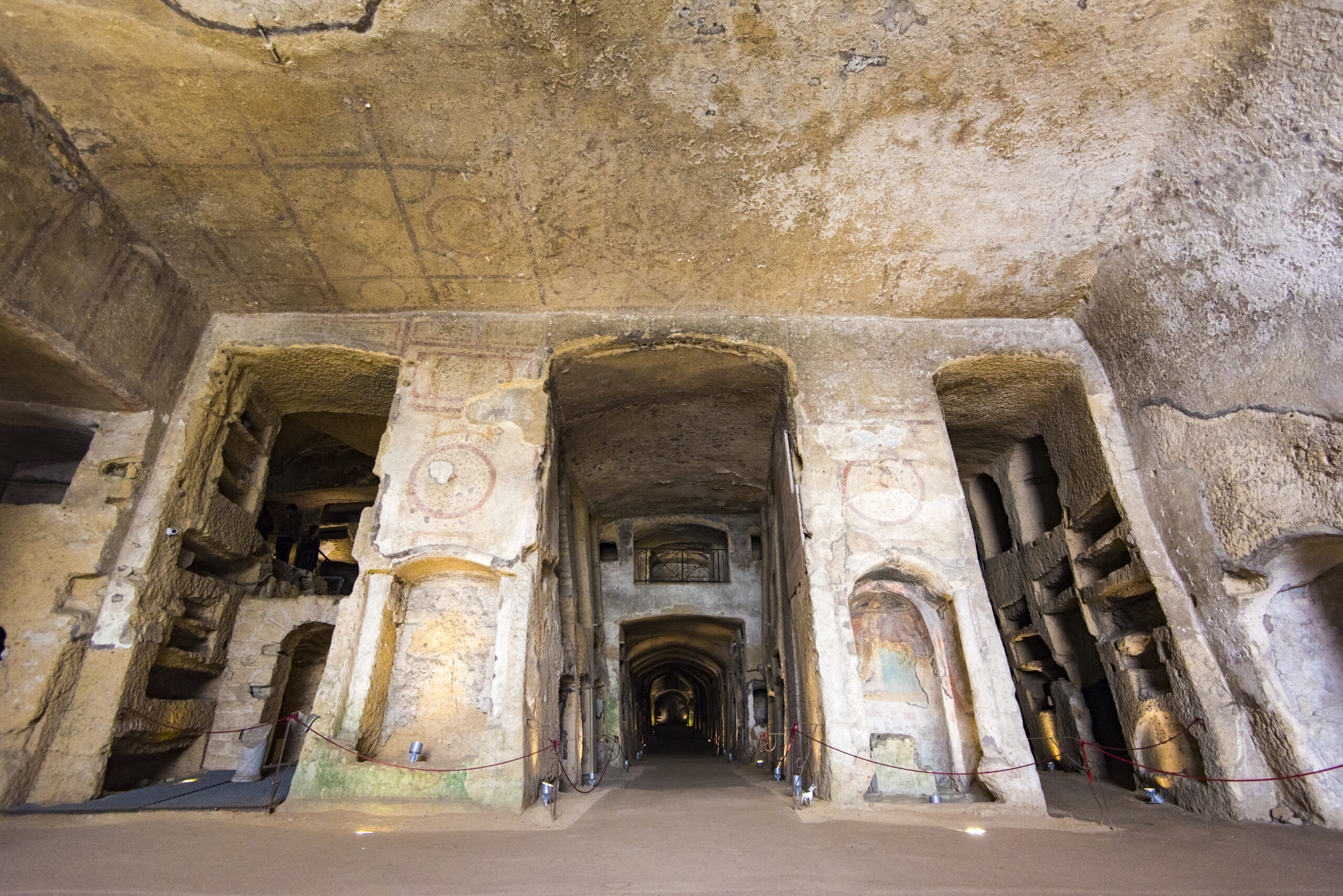 Inside the Catacombe di San Gennaro in Naples