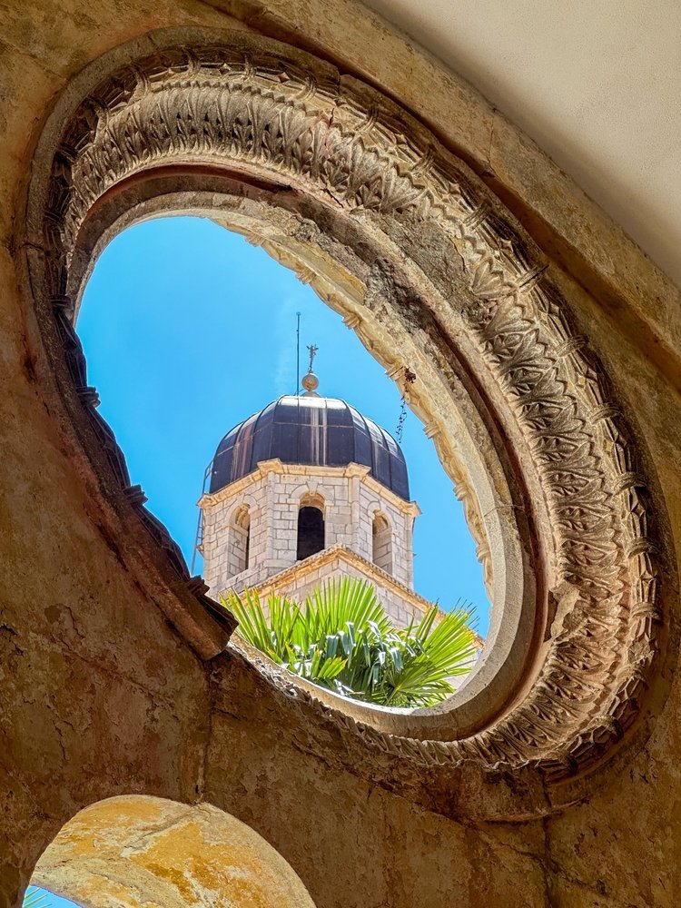The cloister of the Franciscan Monastery in Dubrovnik