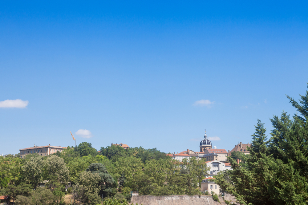 Panorama of the Croix-Rousse hill in Lyon