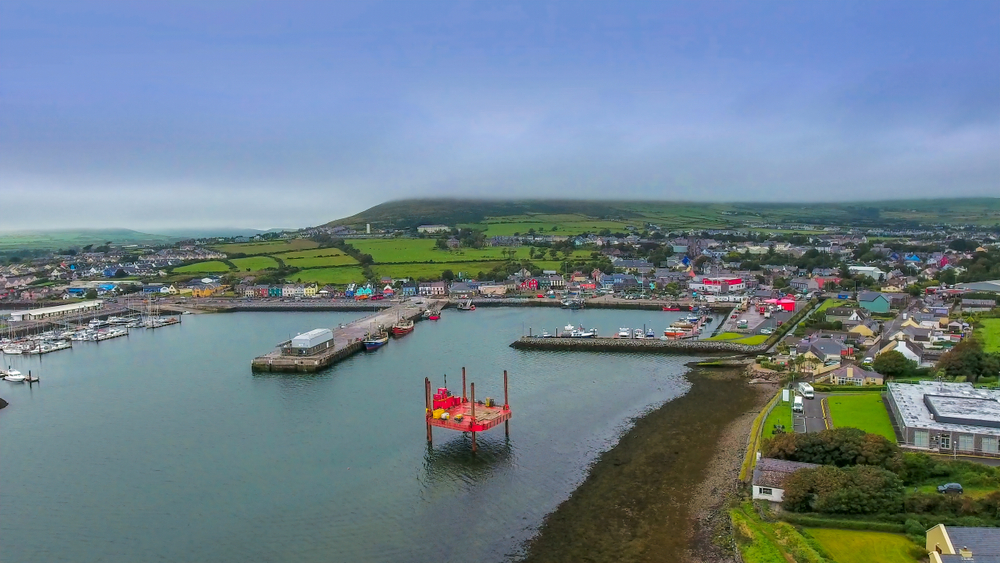Where to Stay in Ireland? The 6 Best Towns & Places to Stay 13 Aerial view of the town of Dingle in County Kerry