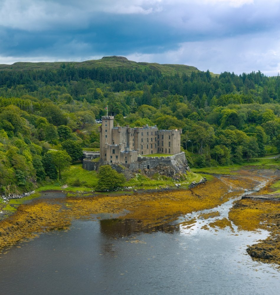 Dunvegan Castle on Loch Dunvegan on the Isle of Skye