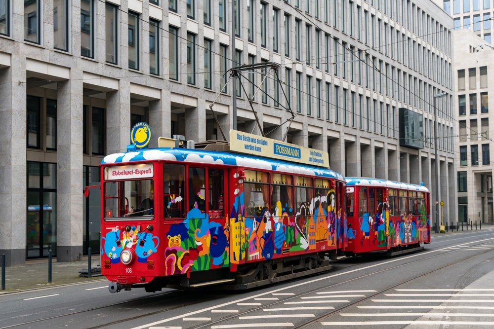 The Ebbelwei-Express apple wine tram in Frankfurt
