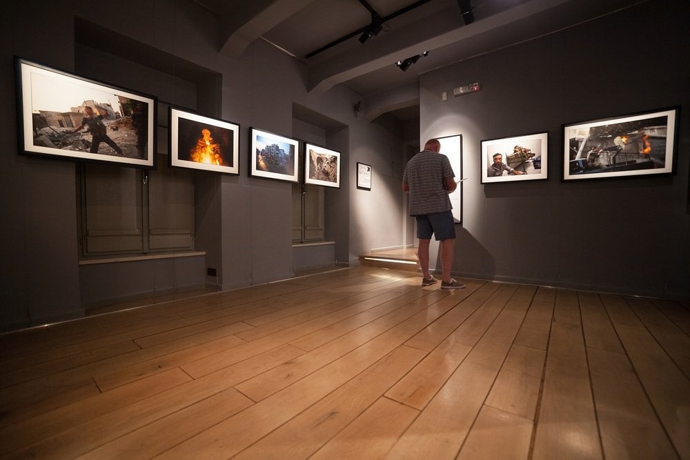 The exhibition at the War Photo Limited gallery in Dubrovnik