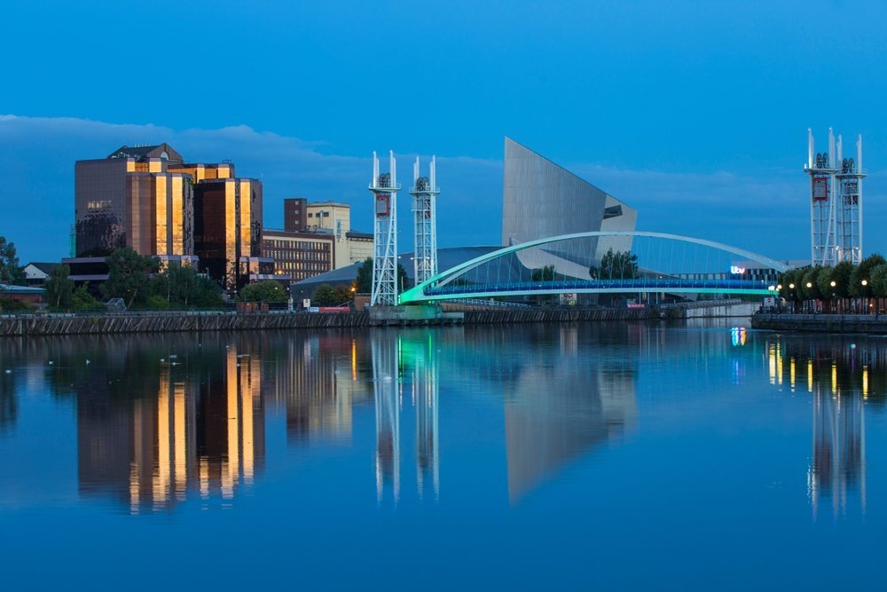 Things to Do in Manchester - The 18 Best Sights & Experiences in the City of Football and Music 16 The footbridge and the IWM North war museum at Salford Quays