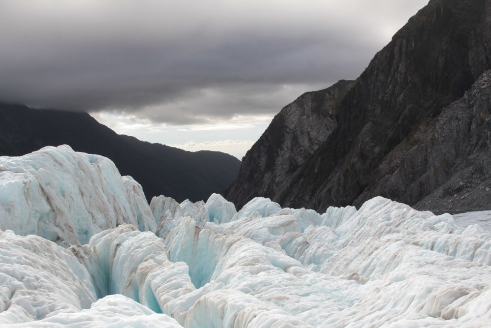 Franz Josef Glacier in the Southern Alps on New Zealand's West Coast