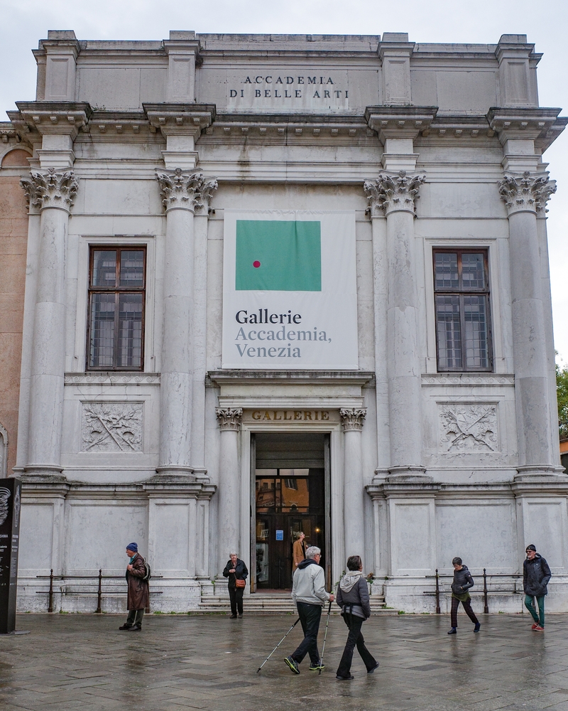 The main entrance to the Gallerie dell'Accademia in Venice