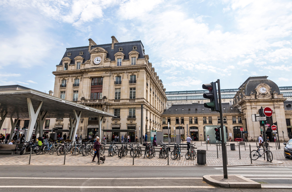 The façade of Gare Saint-Jean in Bordeaux