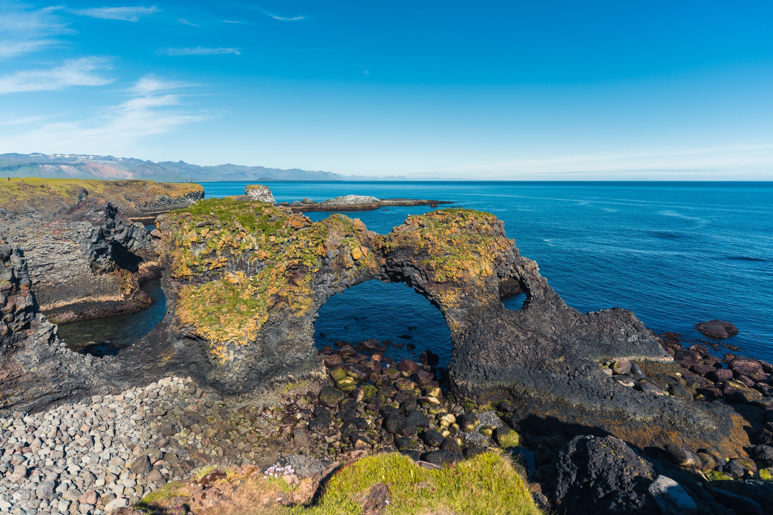 The Gatklettur rock arch at Arnarstapi on Snæfellsnes