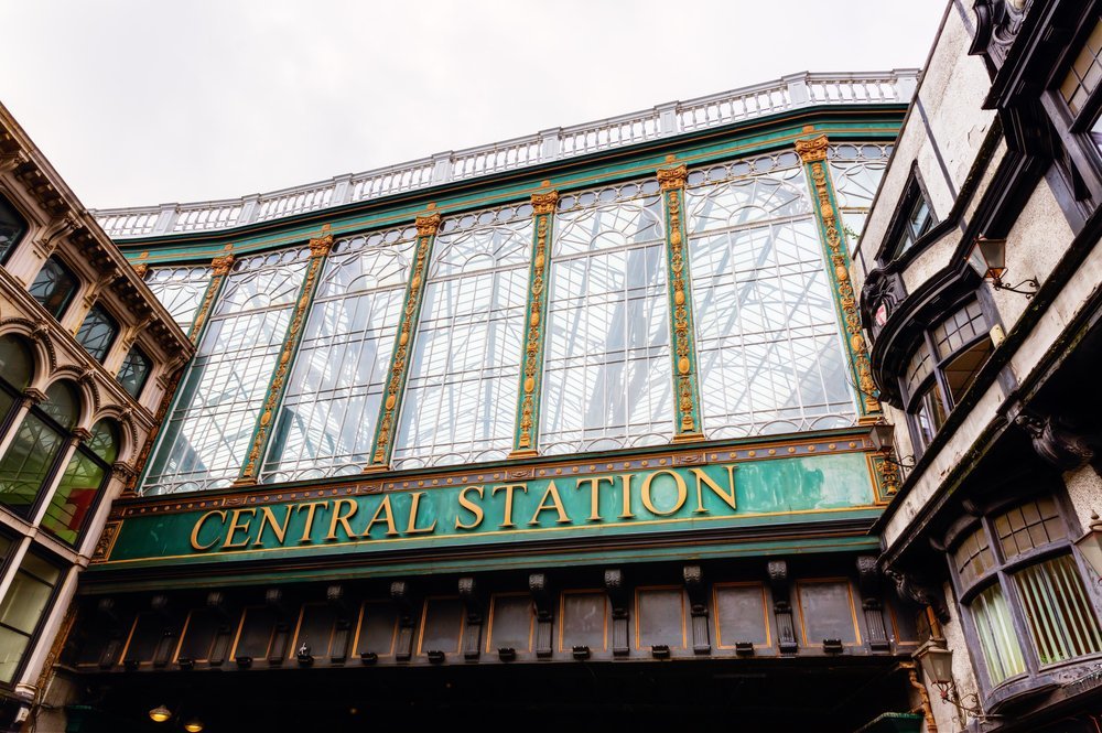 Glasgow Central Station, where the train from Paisley Gilmour Street arrives