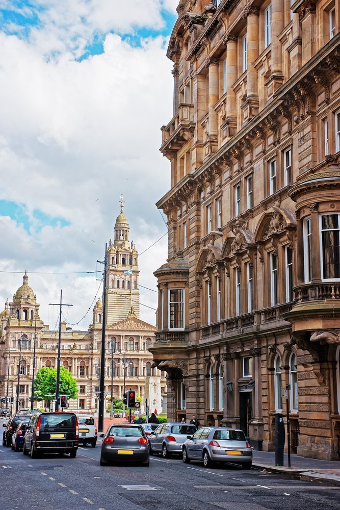 Where to Stay in Glasgow? The 5 Best Areas & Places to Stay 3 Glasgow City Chambers on George Square in Glasgow city centre