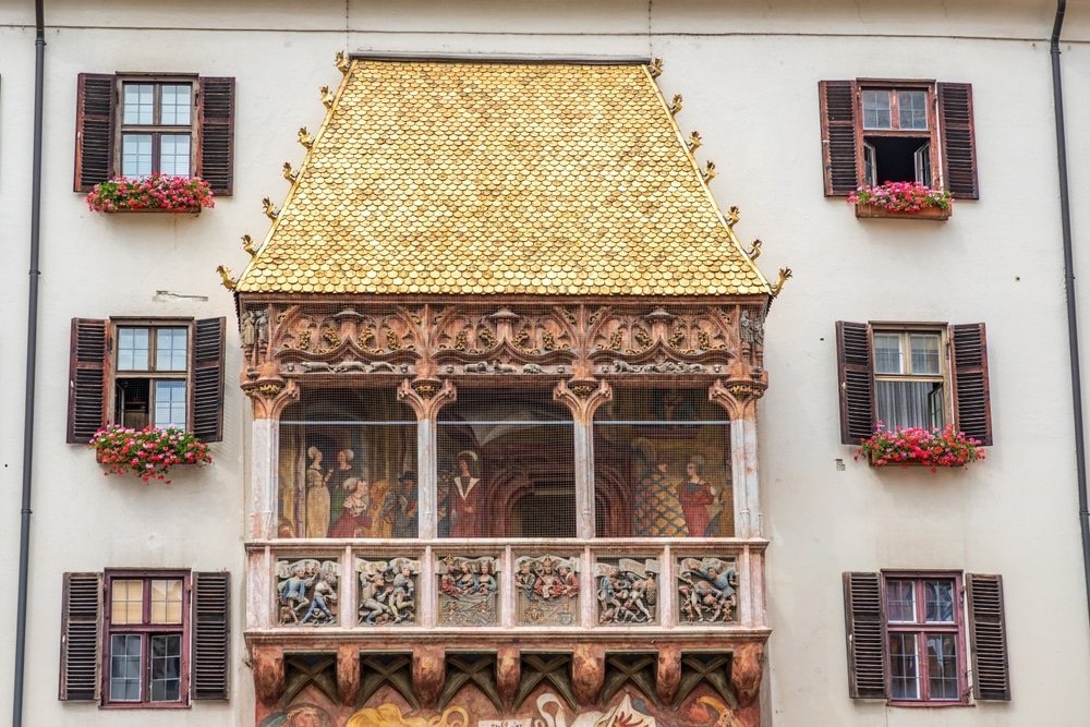 The Goldenes Dachl, the Golden Roof, in the Altstadt of Innsbruck