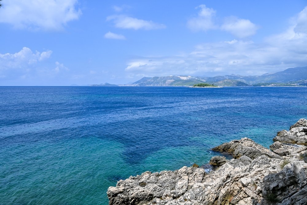 The harbour in Cavtat, south of Dubrovnik