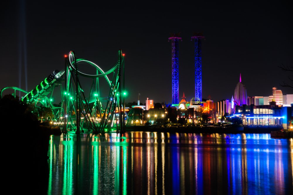 Where to Stay in the United States? The 15 Best Places & Good Hotels 10 Islands of Adventure at Universal Orlando Resort in the evening