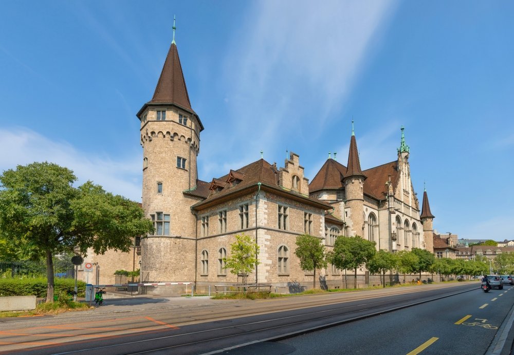 Landesmuseum Zürich, the Swiss National Museum by Hauptbahnhof