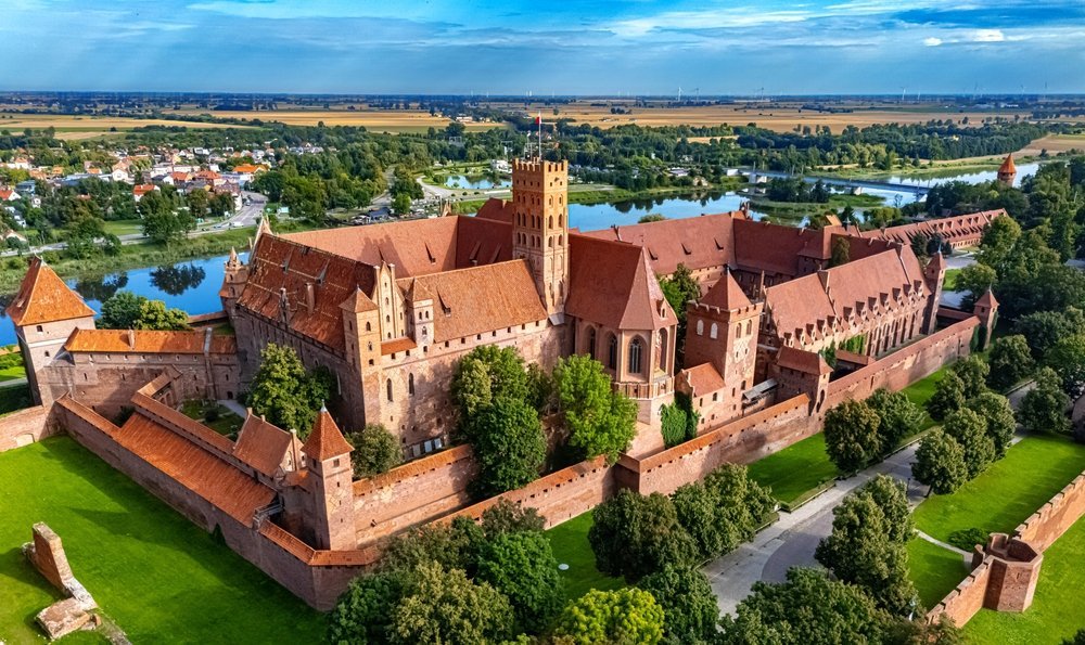 Malbork Castle on the River Nogat