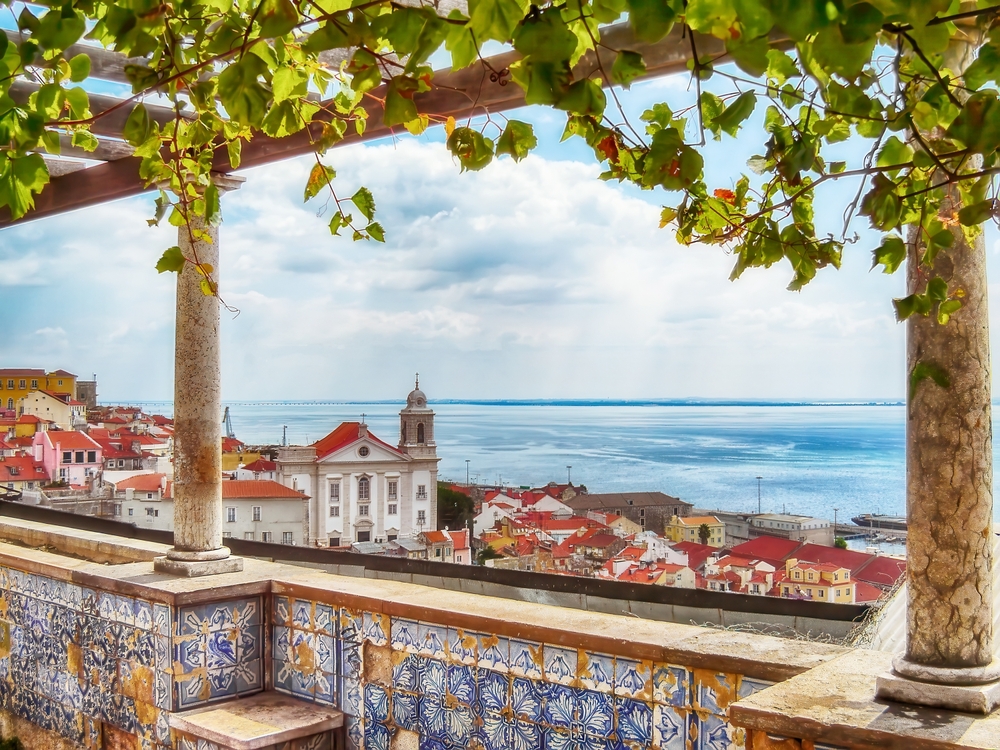 20 Best Things to Do in Lisbon: Sights, Prices & Tips 26 View from Miradouro de Santa Luzia over Alfama and the Tagus in Lisbon