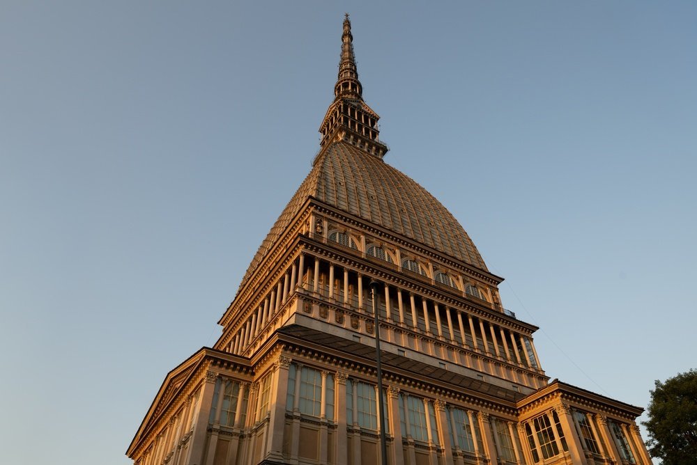 The Mole Antonelliana seen from the street in Turin