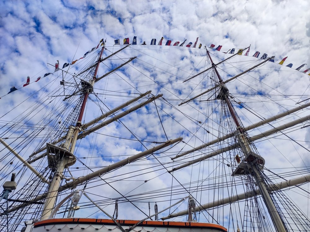 The museum ship Dar Pomorza in Gdynia
