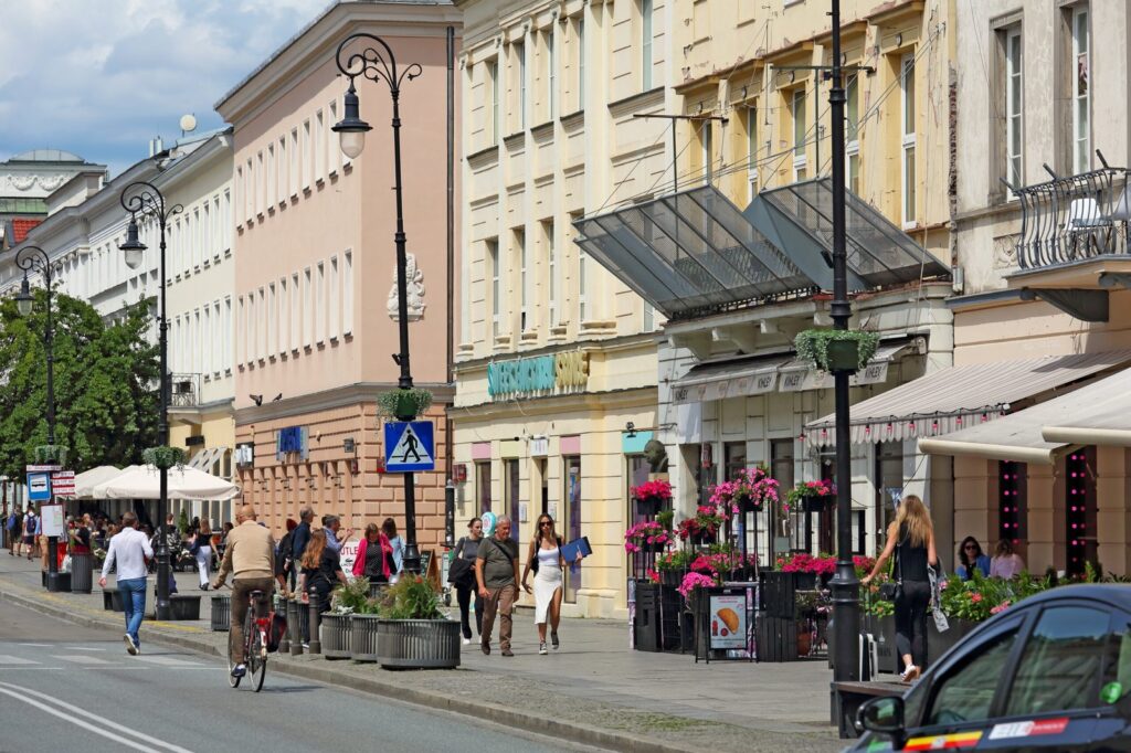 Nowy Świat street in Warsaw
