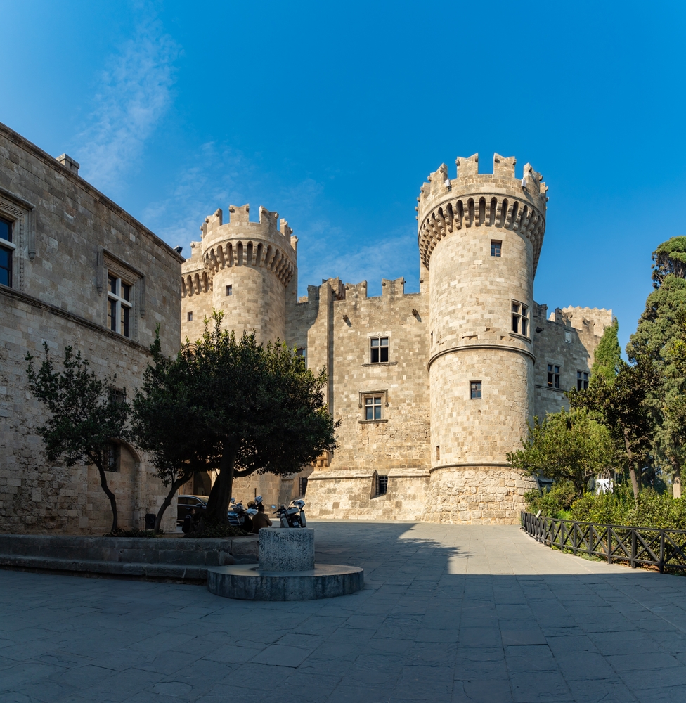 The Palace of the Grand Master in the Old Town in Rhodes Town