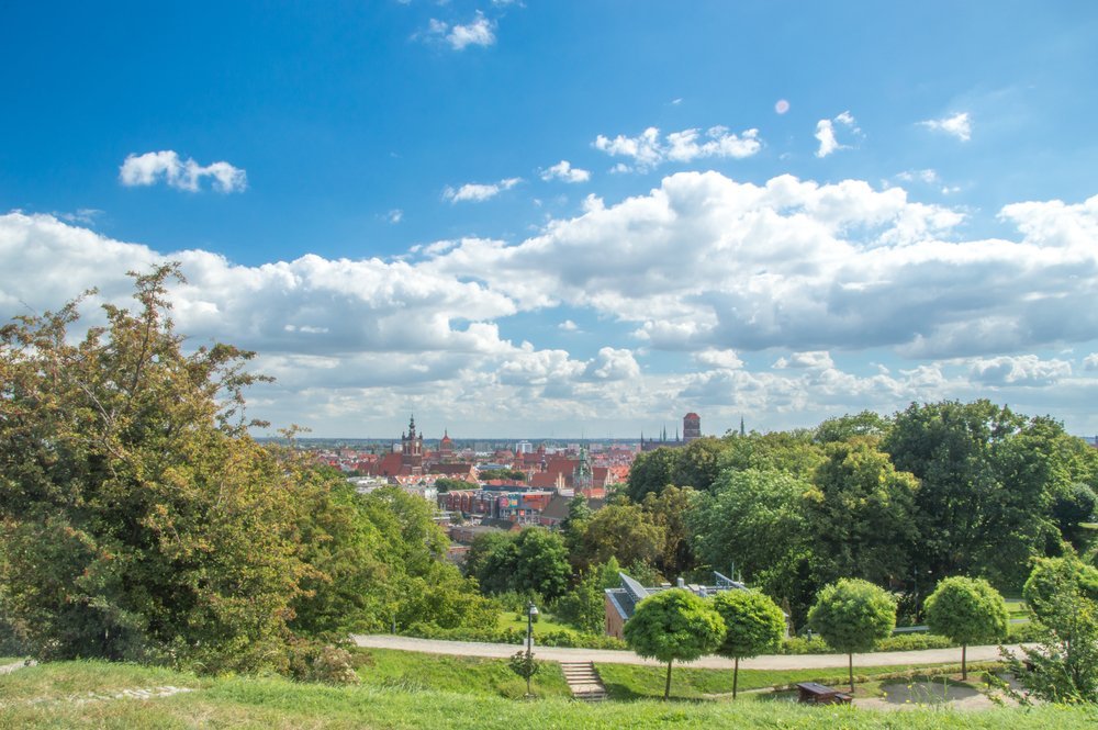 Panoramic view of Gdansk from Gradowa Hill