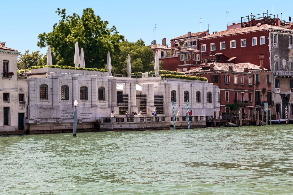 The Peggy Guggenheim Collection in Palazzo Venier dei Leoni on the Grand Canal in Venice