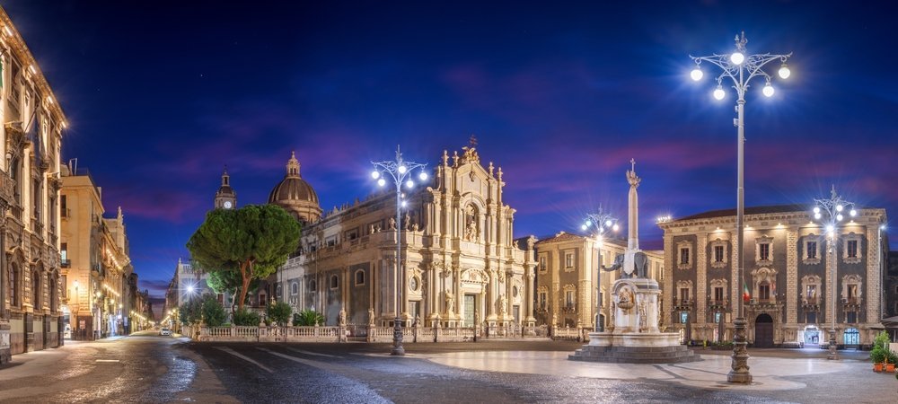 Piazza del Duomo in Catania with the Cattedrale di Sant'Agata