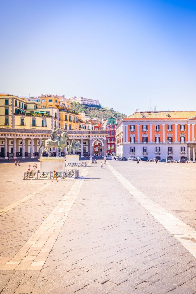 Piazza del Plebiscito with the church of San Francesco di Paola in Naples