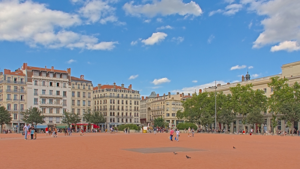Place Bellecour on the Presqu'île in Lyon